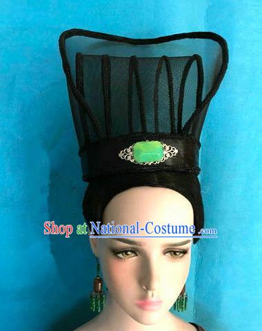 Traditional Chinese Qin Dynasty Minister Hairdo Crown Hair Accessories Ancient Nobility Childe Hat for Men