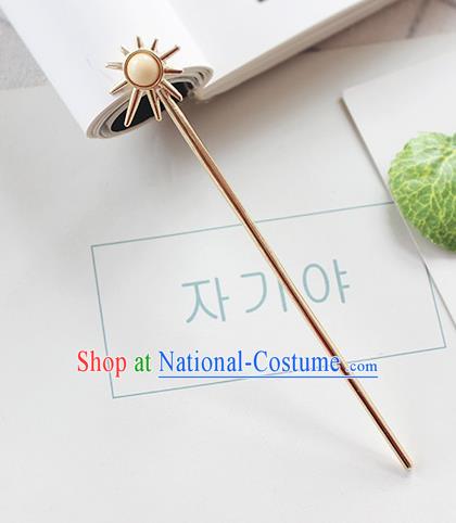 Traditional Chinese Handmade Hair Accessories Ancient Swordswoman Golden Hairpins for Women