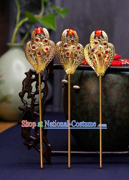 Traditional Chinese Handmade Hanfu Hairpins Ancient Bride Hair Accessories for Women