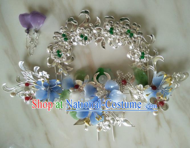 Traditional Chinese Handmade Ancient Princess Hairpins Headwear Hair Accessories for Women