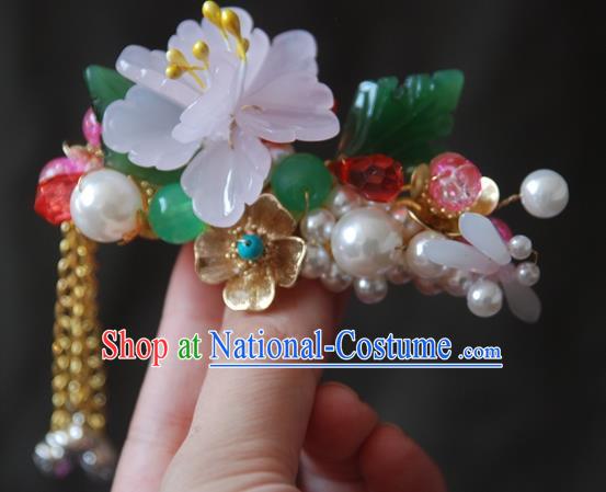 Handmade Chinese Ancient Princess Lotus Dragonfly Hair Claw Hairpins Headwear Hair Accessories for Women