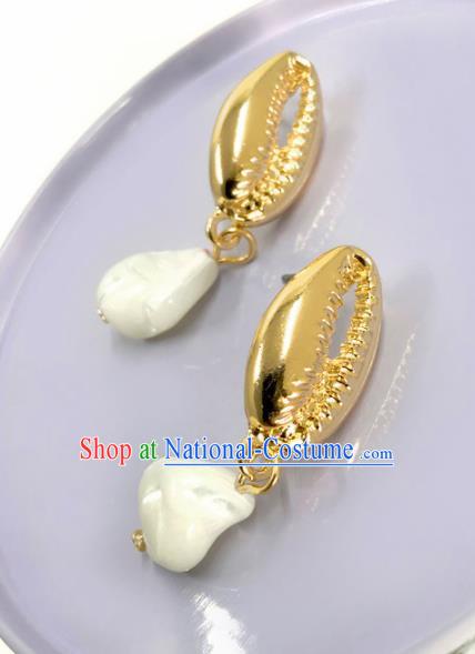 Top Grade Stage Show Conch Earrings Brazilian Carnival Catwalks Ear Accessories for Women