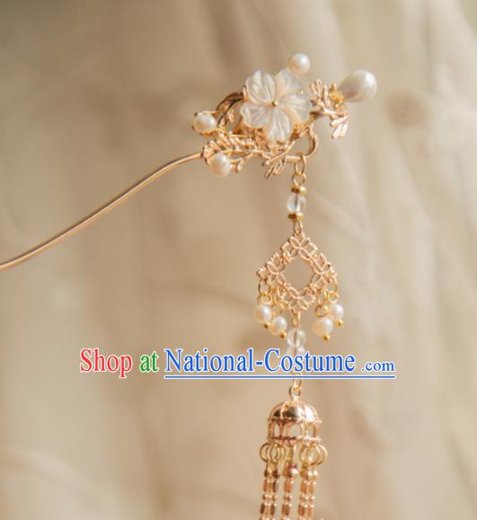 Chinese Handmade Hanfu Hairpins Tassel Step Shake Traditional Ancient Princess Hair Accessories for Women