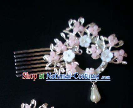 Chinese Handmade Hanfu Palace Hair Comb Hairpins Traditional Ancient Princess Hair Accessories for Women