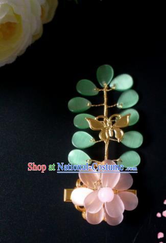 Chinese Handmade Hanfu Palace Flowers Hair Claw Hairpins Traditional Ancient Princess Hair Accessories for Women