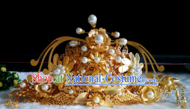 Chinese Handmade Hanfu Palace Phoenix Coronet Hairpins Traditional Ancient Princess Hair Accessories for Women