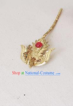 Traditional Chinese Handmade Golden Hair Clip Hanfu Hairpins Ancient Imperial Consort Hair Accessories for Women