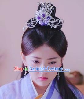 Chinese Handmade Hanfu Han Dynasty Hairpins Hair Crown Traditional Ancient Imperial Consort Hair Accessories for Women