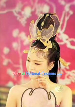 Chinese Handmade Hanfu Tang Dynasty Headwear Traditional Ancient Imperial Consort Hair Accessories for Women