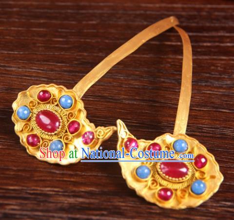 Handmade Chinese Ming Dynasty Palace Hairpins Ancient Queen Traditional Hanfu Hair Accessories for Women