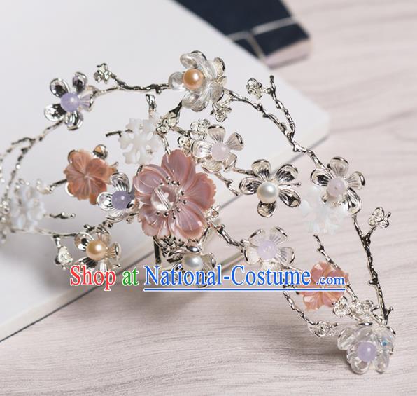 Chinese Handmade Hair Crown Hairpins Ancient Princess Hair Accessories Headwear for Women