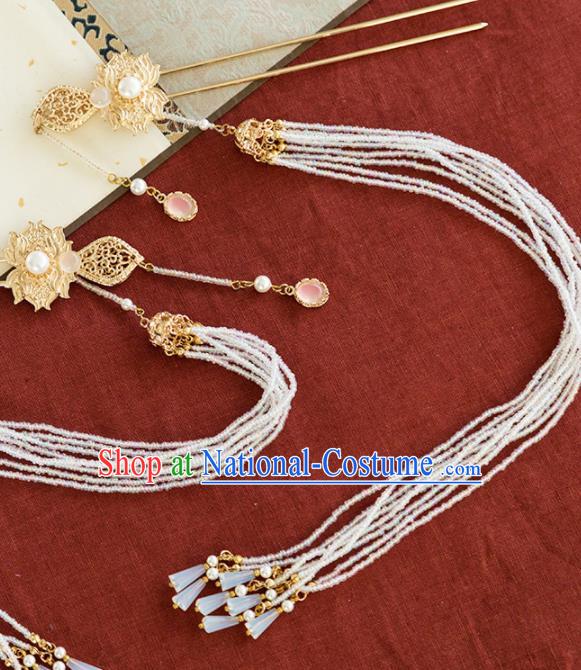 Chinese Handmade Tassel Hair Clips Hairpins Ancient Princess Hair Accessories Headwear for Women