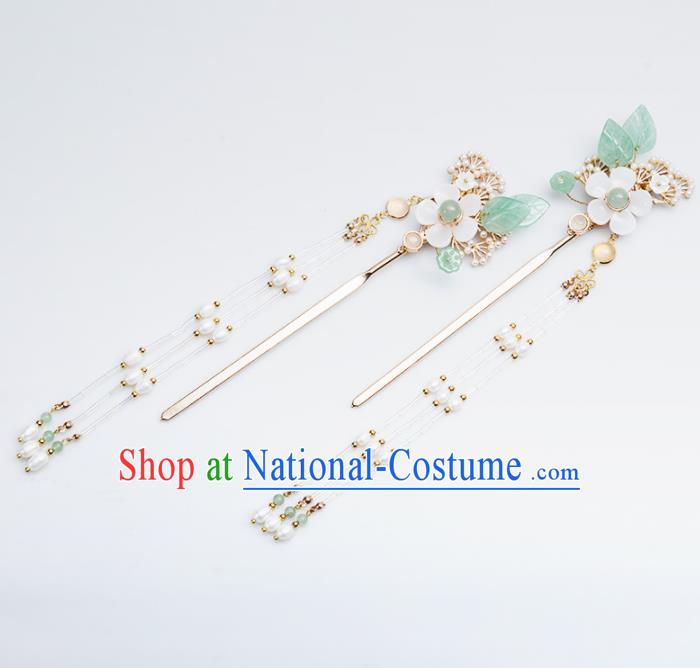 Chinese Handmade Hanfu Hairpins Tassel Step Shake Ancient Princess Hair Accessories Headwear for Women