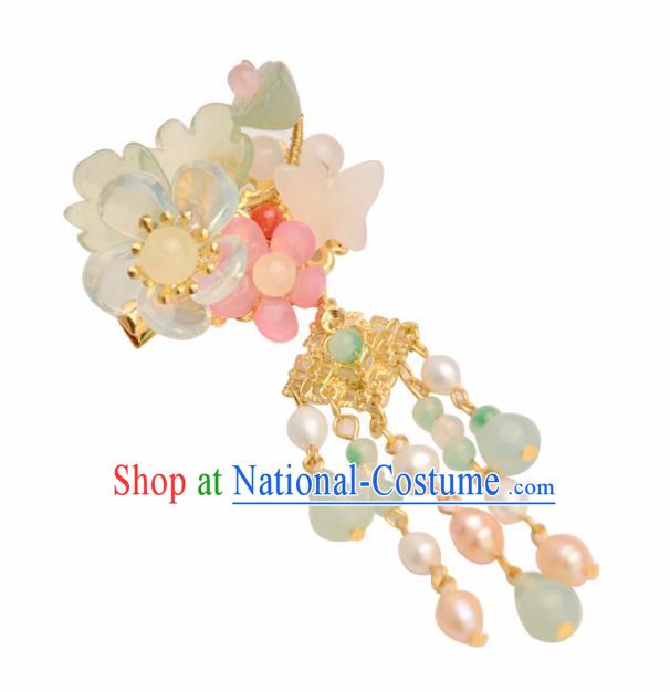 Chinese Handmade Hanfu Lotuss Hair Claws Hairpins Ancient Princess Hair Accessories Headwear for Women