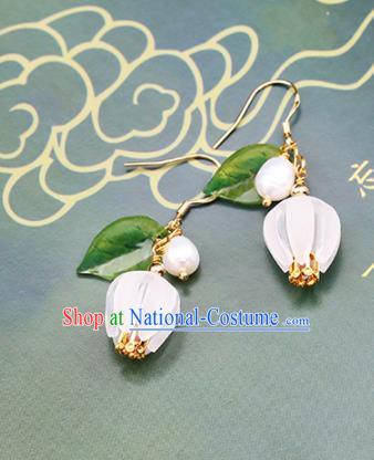 Handmade Chinese Classical Earrings Ancient Palace Hanfu Ear Accessories for Women