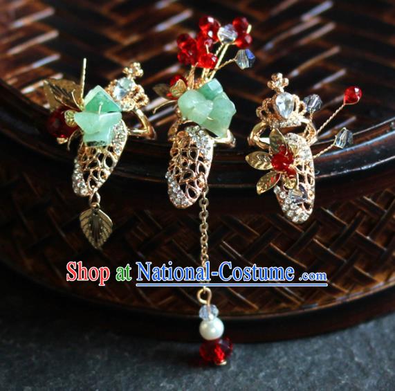 Chinese Traditional Wedding Fingernail Decoration Ancient Bride Nail Accessories for Women