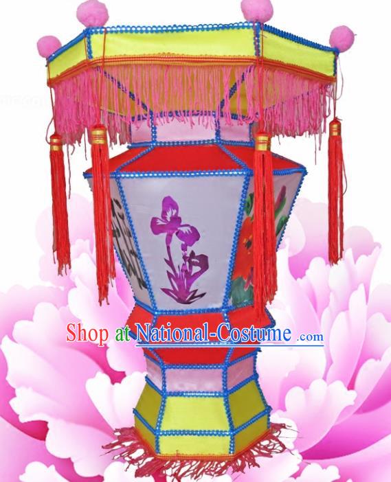 Handmade Chinese Painting Palace Lanterns Traditional Lantern Ancient Ceiling Lamp