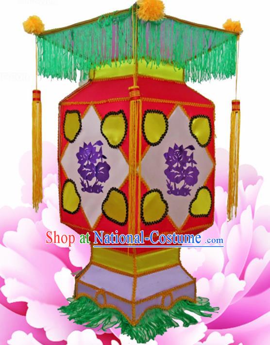 Handmade Chinese Palace Lanterns Traditional New Year Red Lantern Ancient Ceiling Lamp