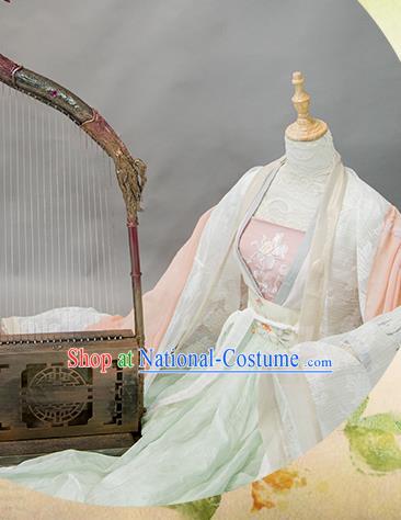 Chinese Traditional Cosplay Imperial Consort Costume Ancient Tang Dynasty Hanfu Dress for Women