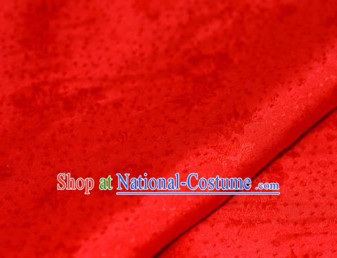 Chinese Traditional Hanfu Palace Pattern Red Brocade Material Cheongsam Classical Fabric Satin Silk Fabric