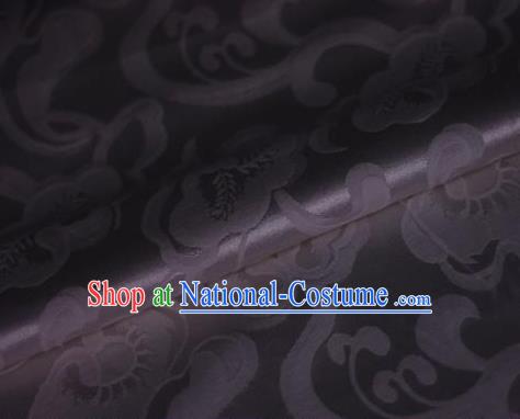 Chinese Traditional Pattern Deep Purple Brocade Cheongsam Classical Fabric Satin Material Silk Fabric