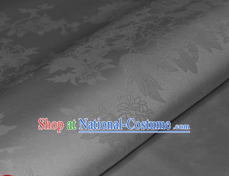 Chinese Traditional Royal Pattern White Brocade Material Cheongsam Classical Fabric Satin Silk Fabric