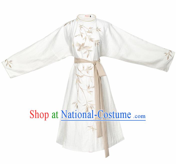 Chinese Traditional Song Dynasty Swordswoman Embroidered Hanfu Dress Ancient Nobility Lady Historical Costume for Women