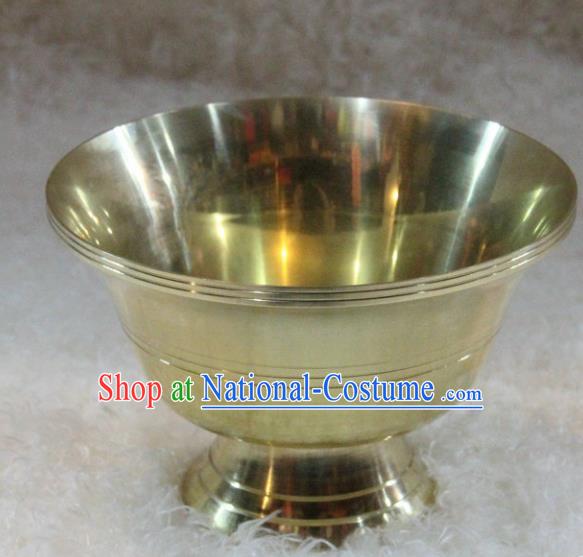 Chinese Traditional Buddhism Brass Bowl Feng Shui Items Vajrayana Buddhist Decoration