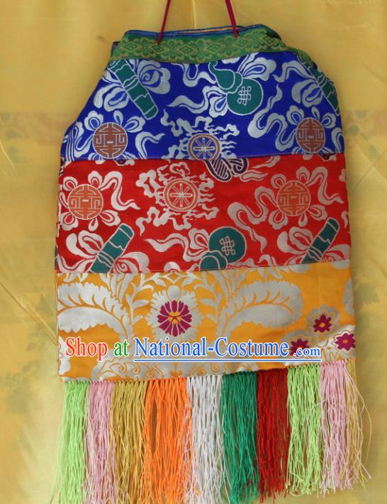 Chinese Traditional Buddhist Brocade Pocket Tibetan Buddhism Mendicity Bags