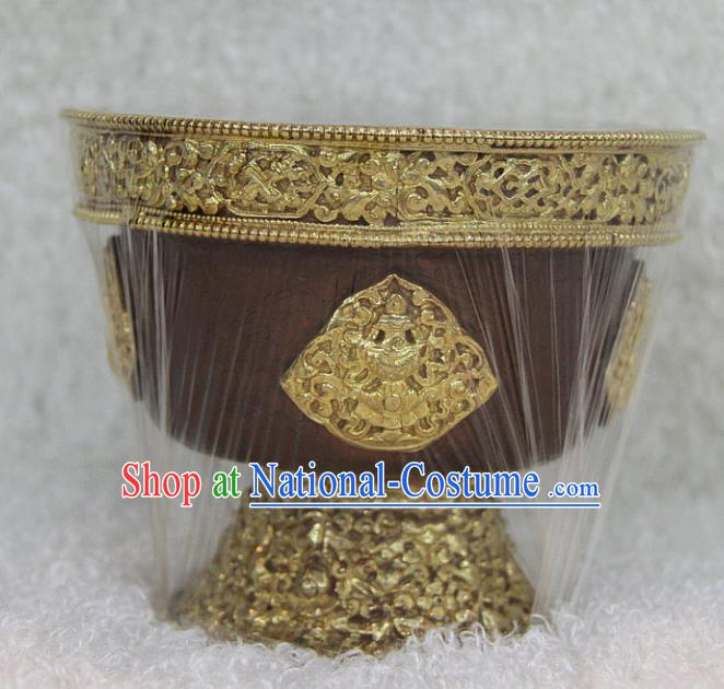 Chinese Traditional Buddhist Copper Bowl Buddha Cup Decoration Tibetan Buddhism Feng Shui Items