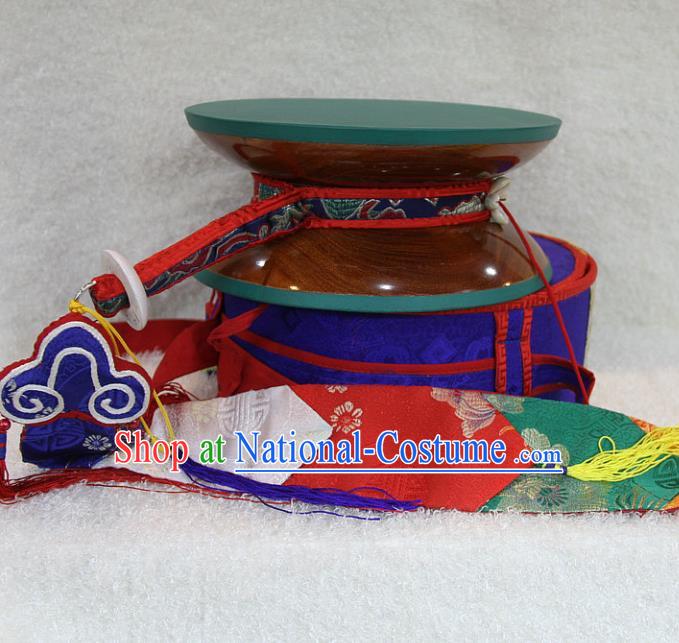 Chinese Traditional Feng Shui Items Buddhism Musical Instruments Tabour Buddhist Sandalwood Drum