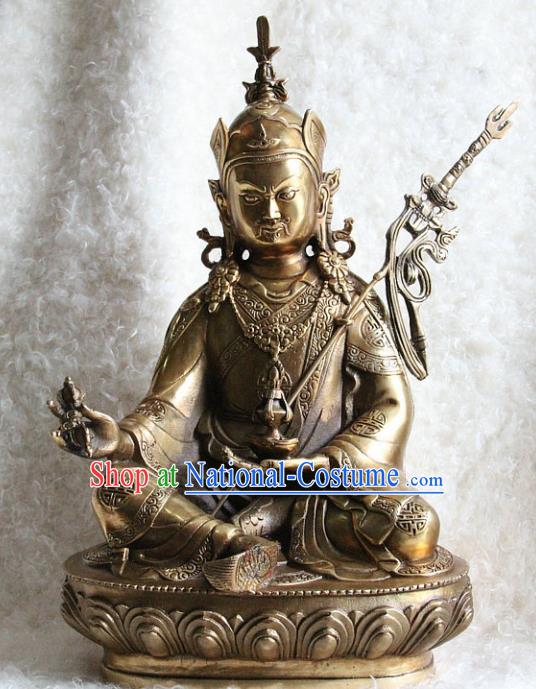 Chinese Traditional Feng Shui Copper Items Buddhism Statue Buddhist Sculpture Decoration