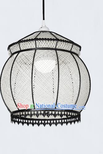 Chinese Traditional Hanging Lantern Handmade Vine Palace Lanterns Ceiling Lamp