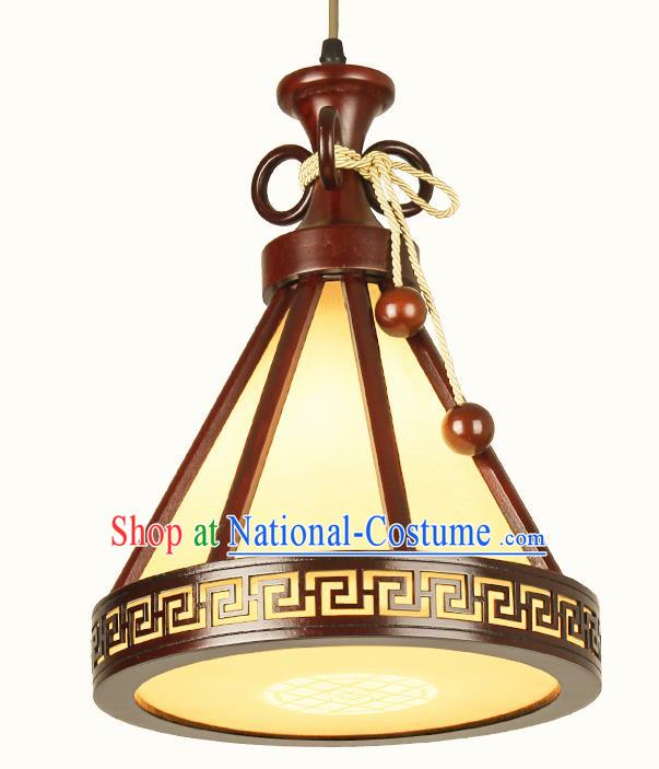 Chinese Traditional Hanging Lantern Handmade Wood Palace Lanterns Ceiling Lamp