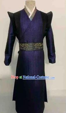 Chinese Ancient Swordsman Hanfu Dress Traditional Knight Assassin Historical Costume for Men