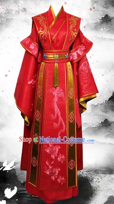 Chinese Ancient Prince Hanfu Clothing Traditional Tang Dynasty Wedding Historical Costume for Men