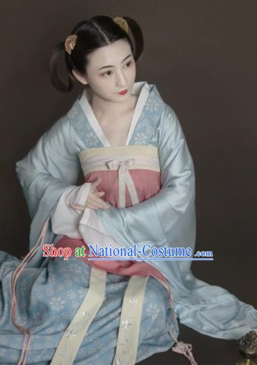 Chinese Jin Dynasty Court Lady Dress Traditional Ancient Hanfu Clothing Princess Historical Costume for Women