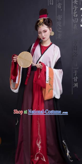 Chinese Jin Dynasty Swordswoman Dress Traditional Ancient Palace Princess Hanfu Historical Costume for Women