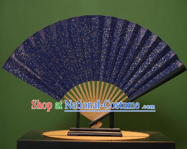 Chinese Traditional Handmade Xuan Paper Fans Classical Folding Fans for Men