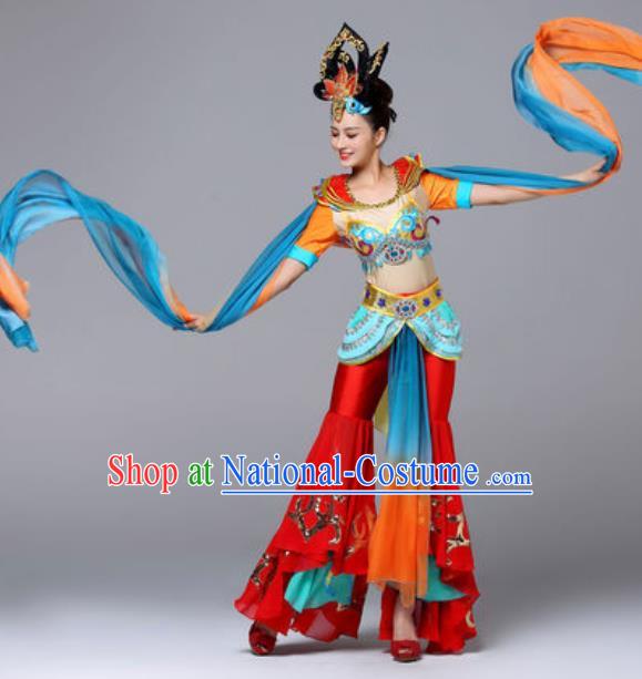 Chinese Traditional Dunhuang Flying Apsaras Dance Costume Classical Dance Stage Performance Clothing for Women