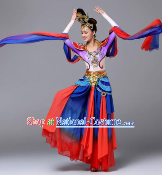 Chinese Traditional Dunhuang Flying Apsaras Dance Costume Classical Dance Stage Performance Dress for Women