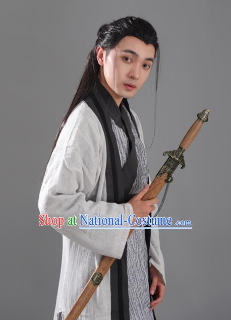 Chinese Ancient Swordsman Hanfu Clothing Tang Dynasty Young Hero Knight Historical Costume for Men