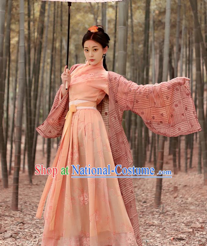 Chinese Ancient Nobility Lady Hanfu Dress Han Dynasty Imperial Consort Historical Costume for Women