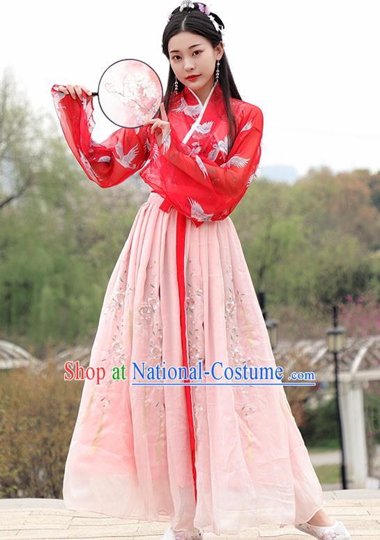 Chinese Ancient Hanfu Dress Ming Dynasty Nobility Lady Princess Historical Costume for Women