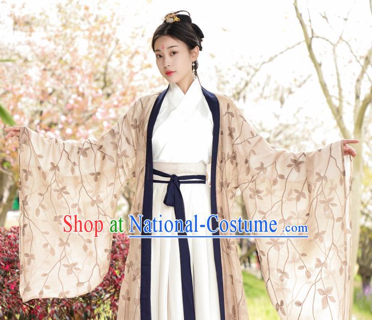 Chinese Ancient Imperial Consort Hanfu Dress Jin Dynasty Nobility Lady Princess Historical Costume for Women