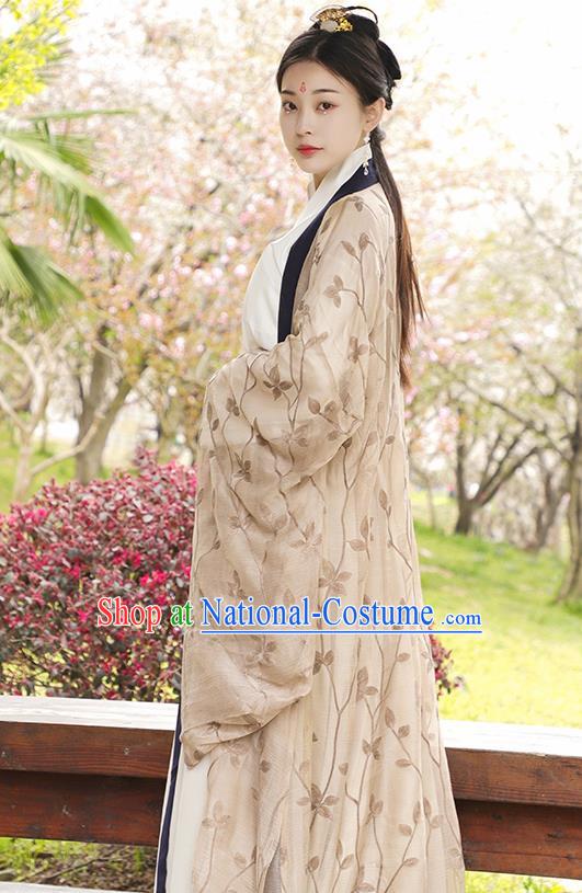 Chinese Ancient Imperial Consort Hanfu Dress Jin Dynasty Nobility Lady Princess Historical Costume for Women