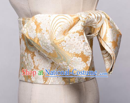 Japanese Traditional Handmade Kimono Belts Asian Japan Geisha Yukata Brocade Waistband for Women