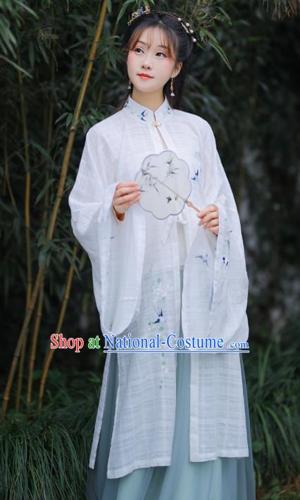 Chinese Ancient Embroidered Hanfu Dress Ming Dynasty Nobility Lady Historical Costume for Women