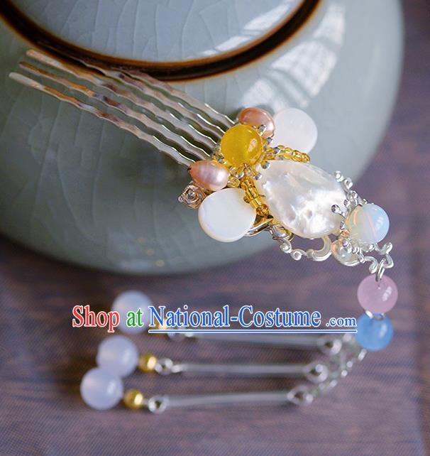 Traditional Chinese Ancient Palace Tassel Hair Comb Hairpins Handmade Wedding Hair Accessories for Women