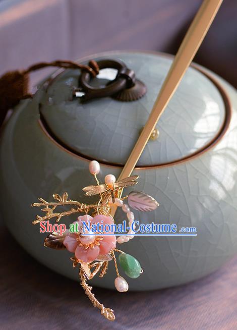 Traditional Chinese Ancient Palace Dragonfly Hair Clip Hairpins Handmade Wedding Hair Accessories for Women